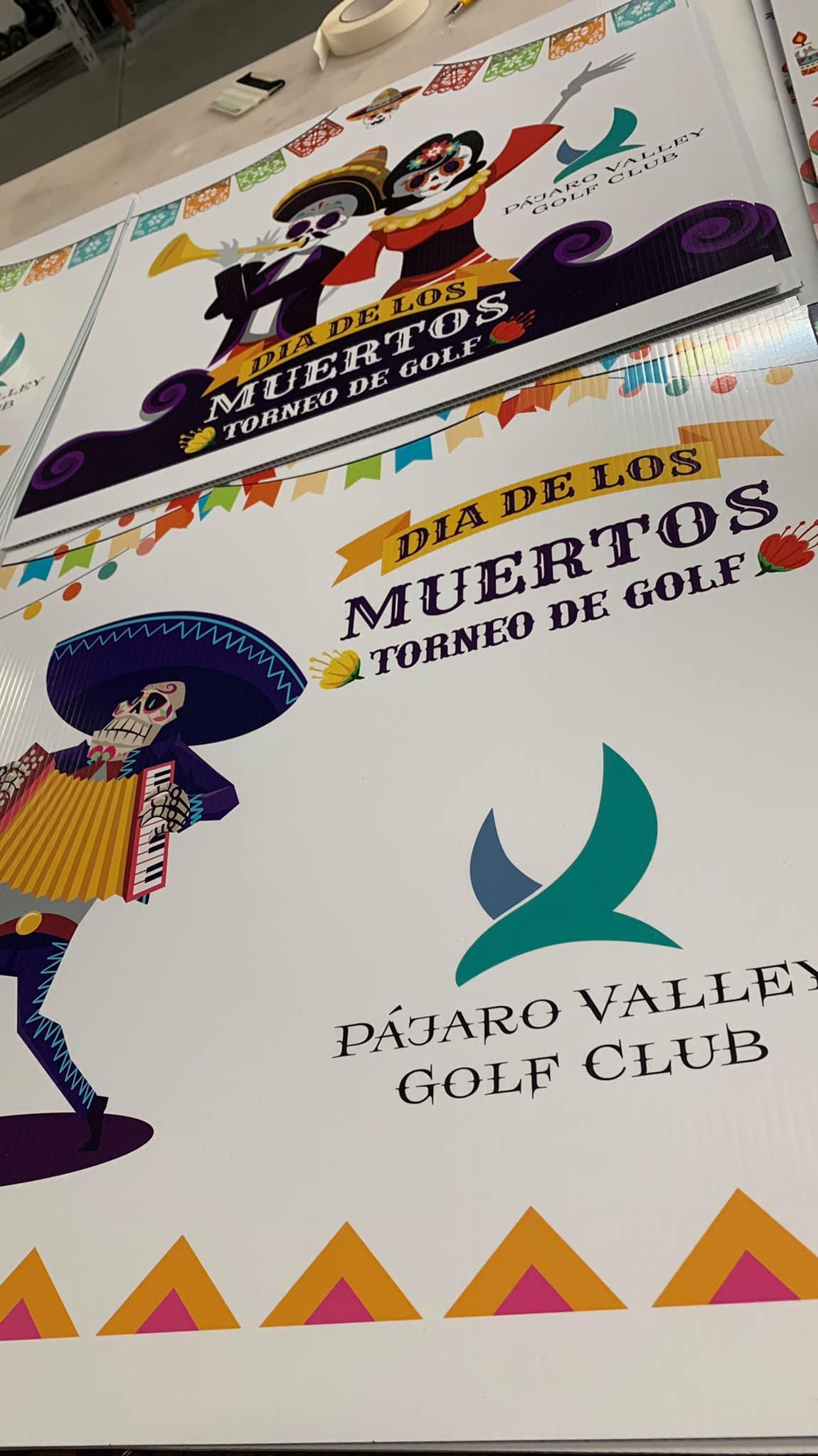 Golf tournament signage