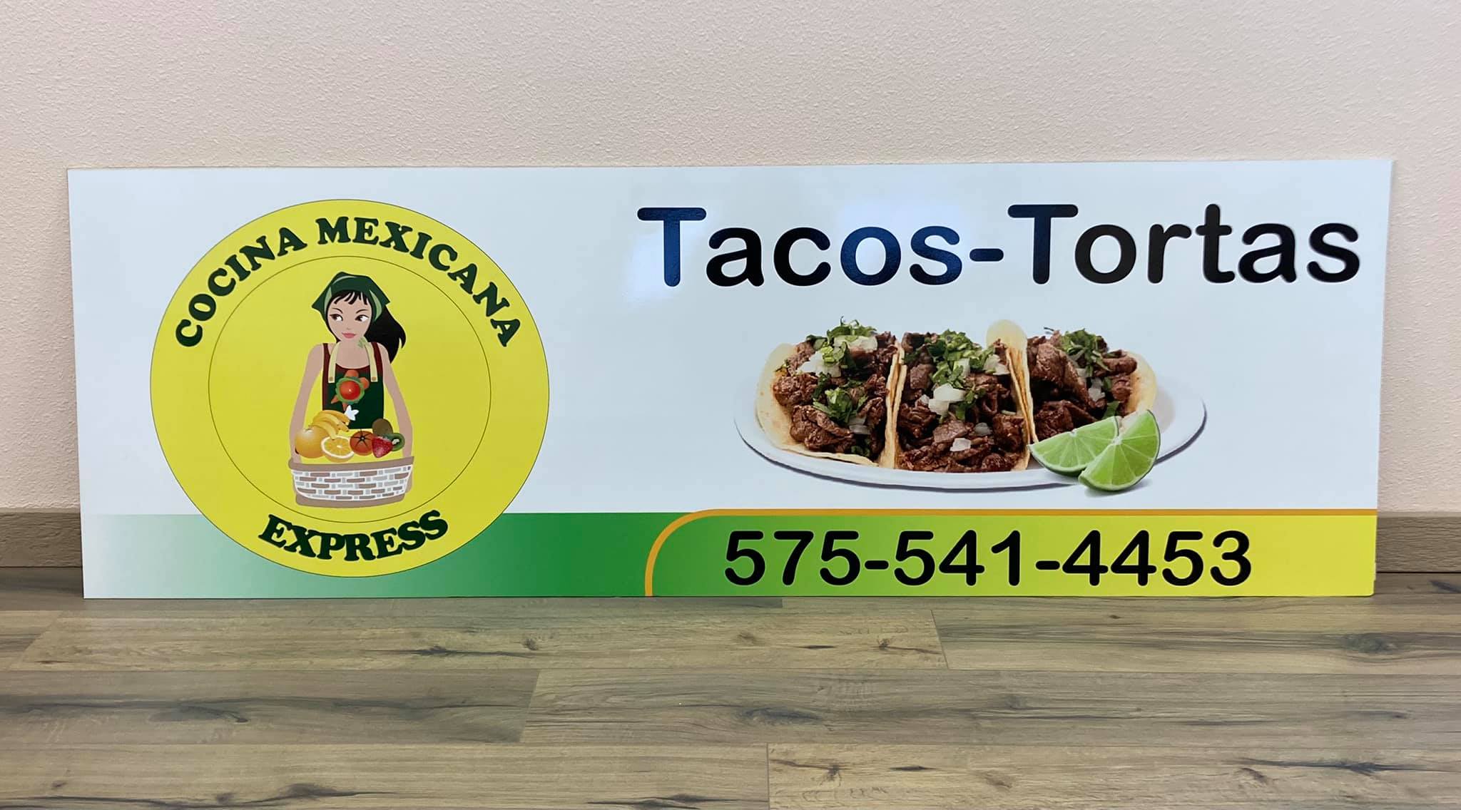 Cocina Mexicana Express building sign